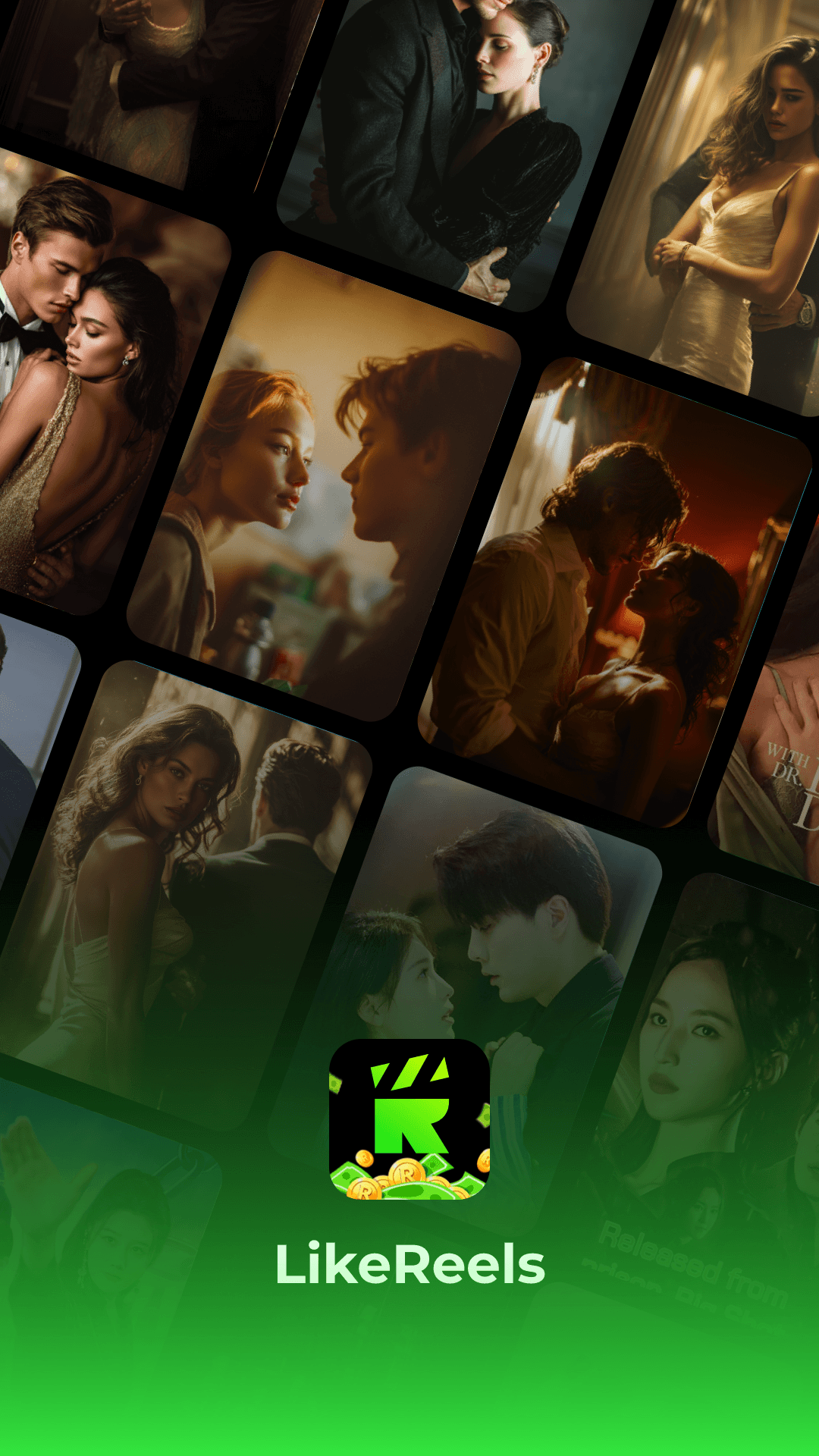 LikeReels drama home screen